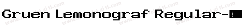 Gruen Lemonograf Regular字体转换